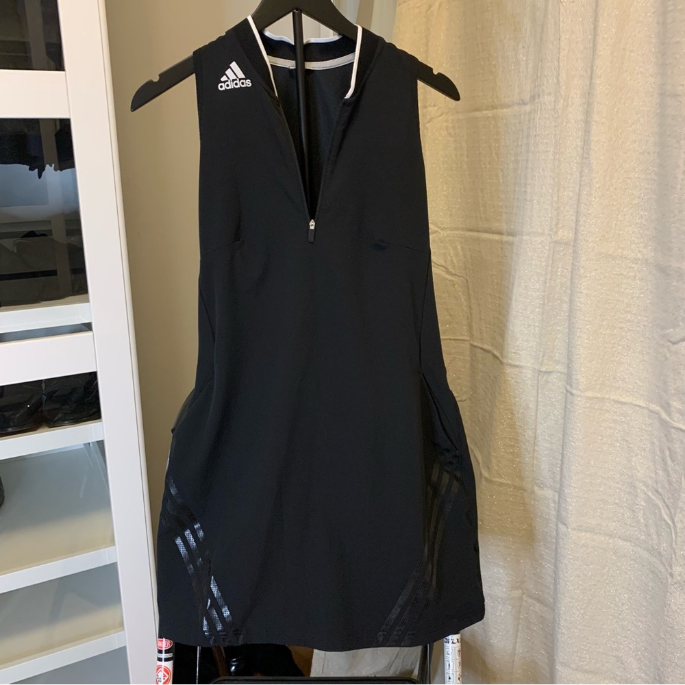 Adidas Black Zip-Front Dress